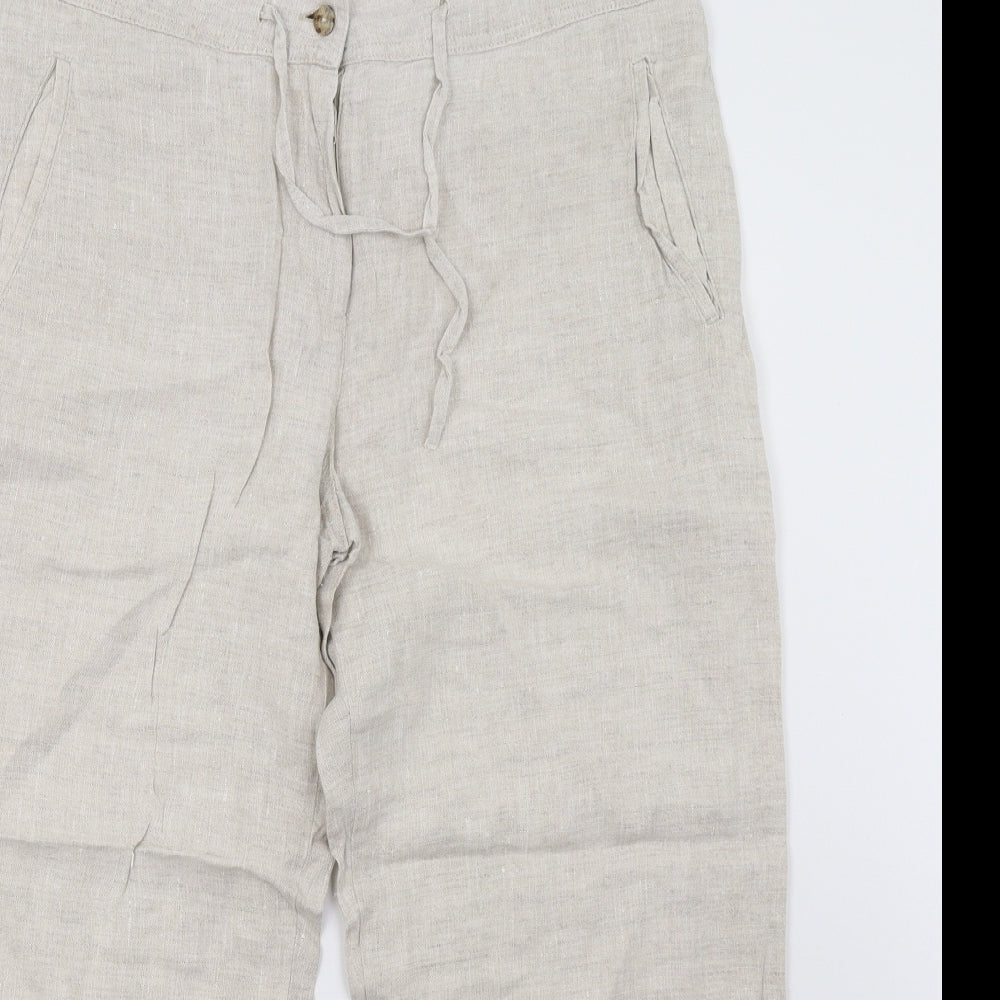 lisa campione Womens Beige   Trousers  Size 16 L29 in