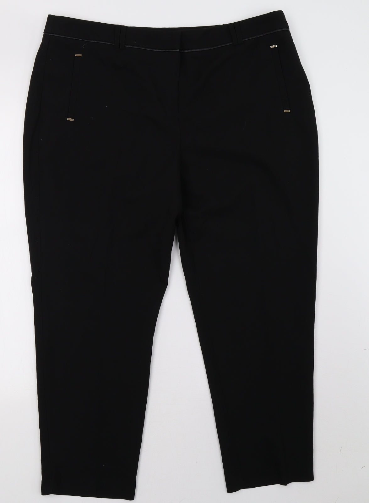 George Womens Black   Trousers  Size 18 L27 in