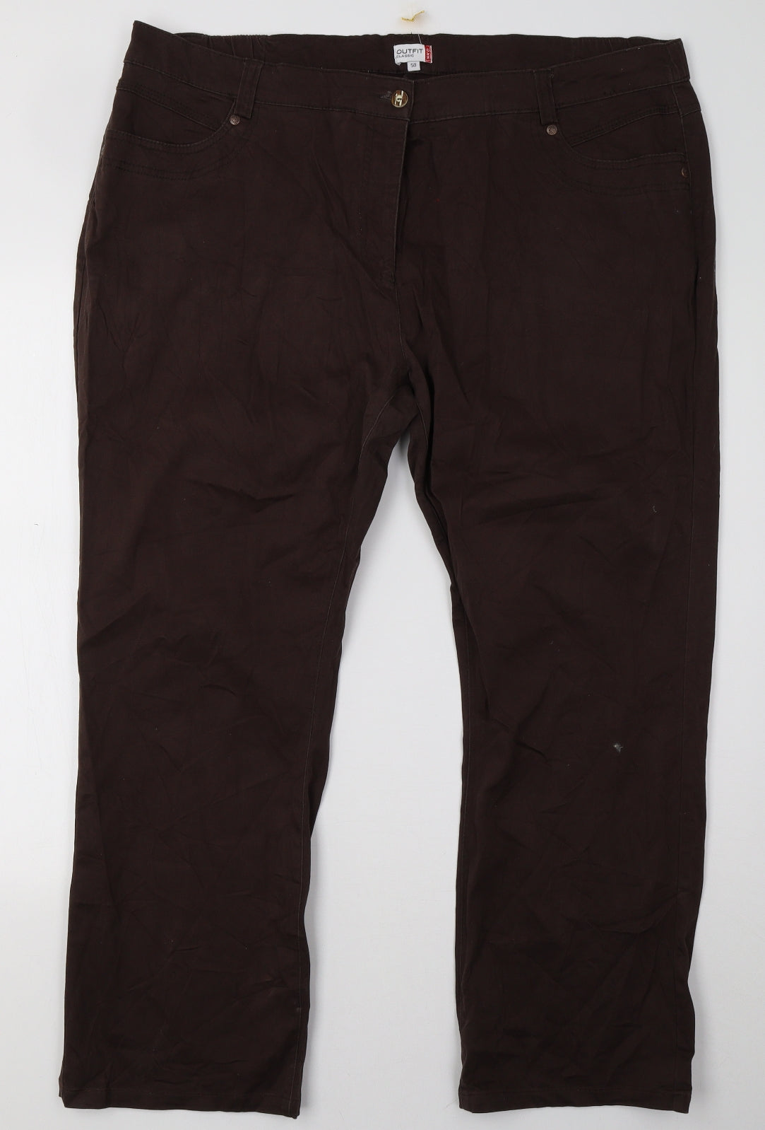 outfit classic Womens Brown   Trousers  Size 20 L28 in