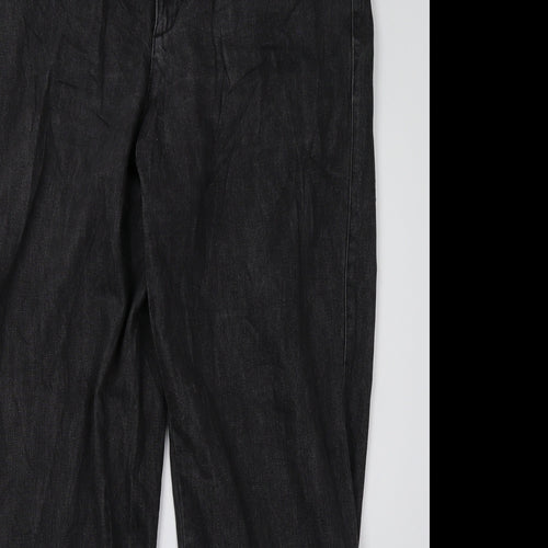 Liz Claiborne Womens Grey  Denim Mom Jeans Size 12 L32 in