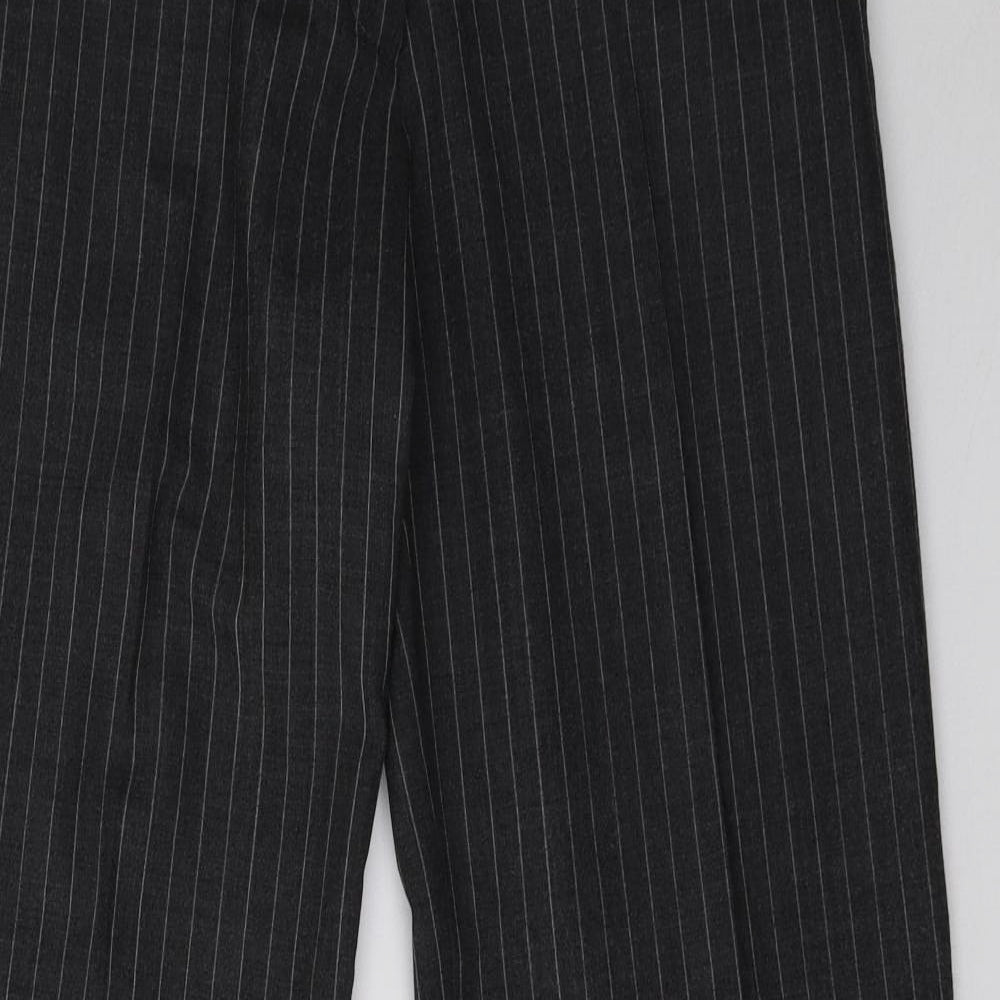 Jigsaw Womens Grey Striped  Trousers  Size 12 L32 in