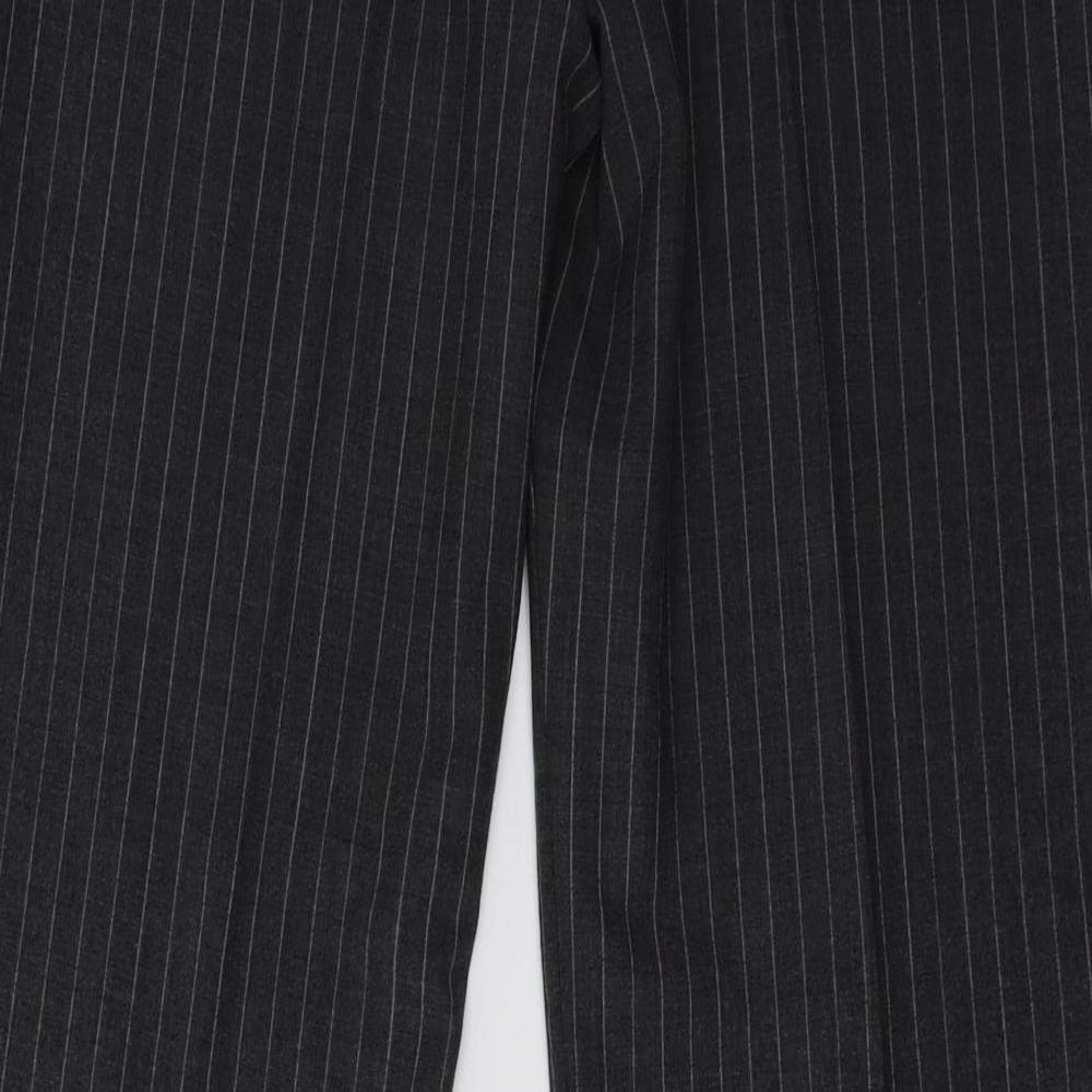 Jigsaw Womens Grey Striped  Trousers  Size 12 L32 in