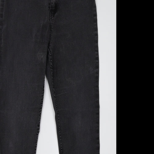 H&M Womens Grey   Trousers  Size 8 L28 in