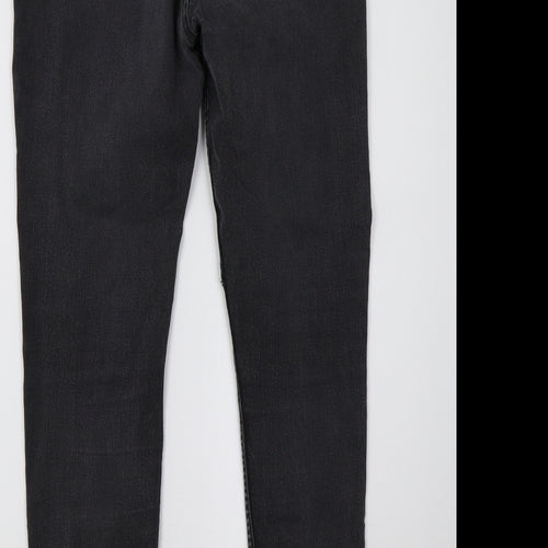 H&M Womens Grey   Trousers  Size 8 L28 in