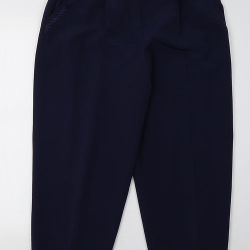 lenvol Womens Blue   Trousers  Size 8 L29 in