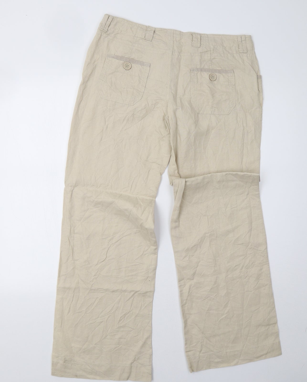 newlook Womens Beige   Trousers  Size 12 L31 in