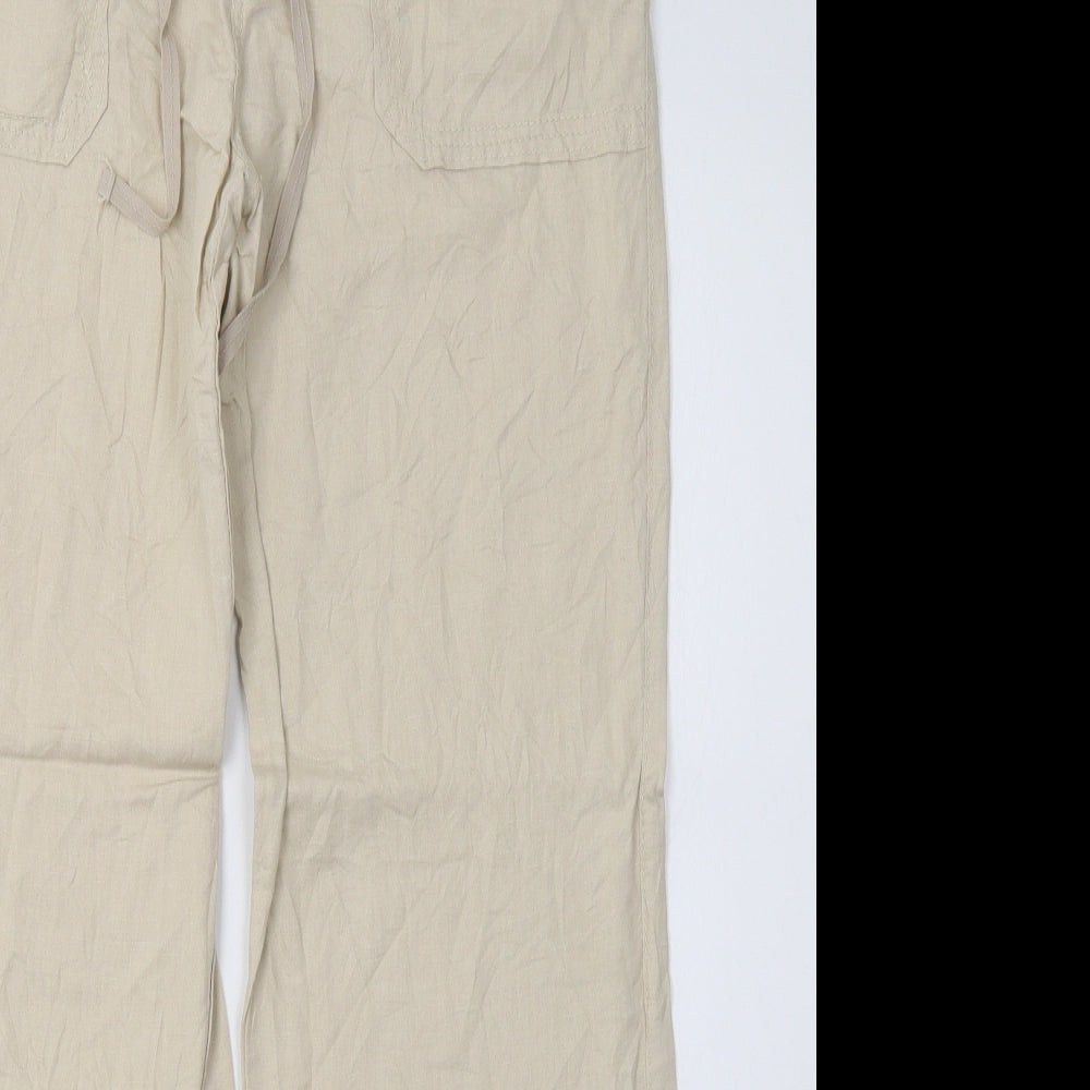newlook Womens Beige   Trousers  Size 12 L31 in
