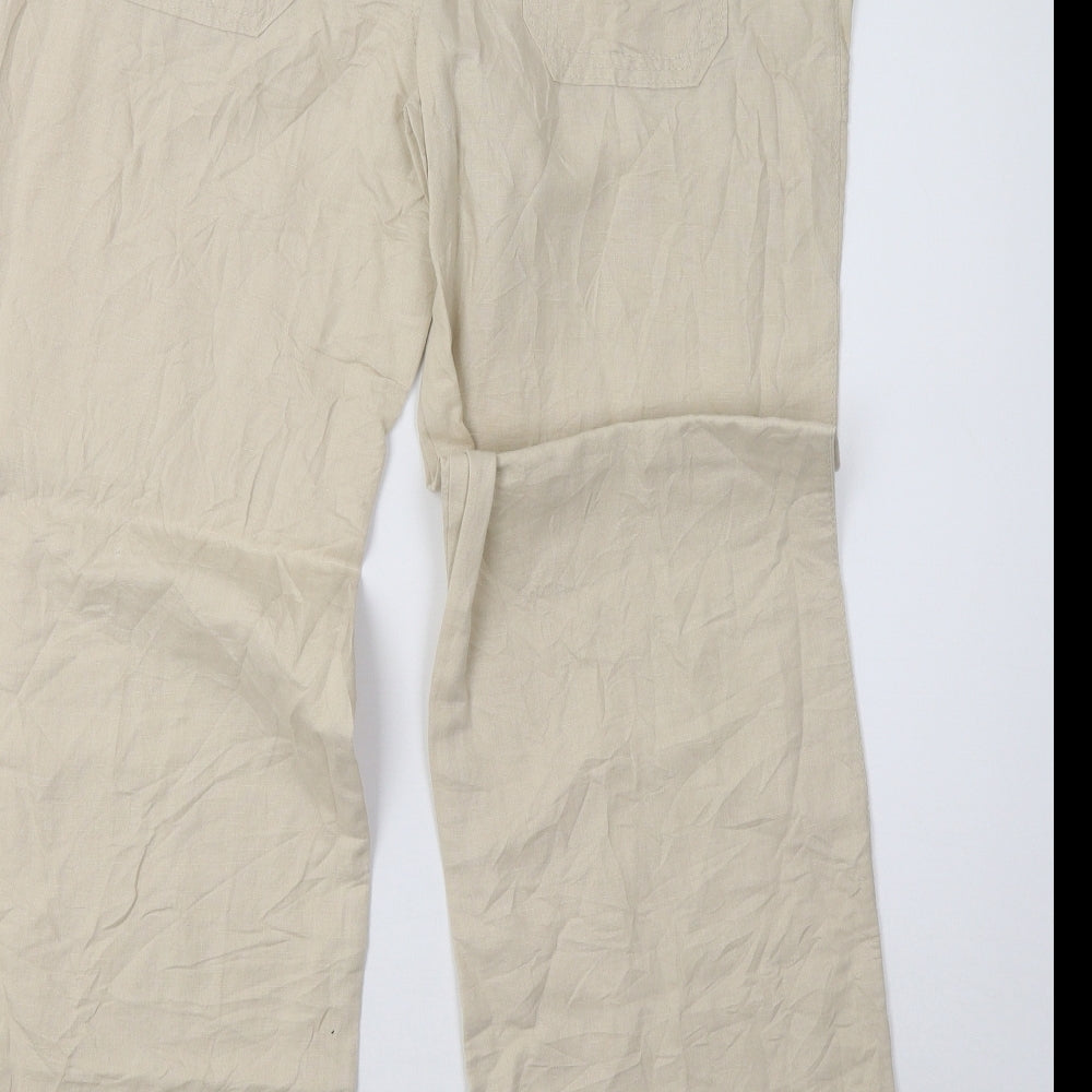newlook Womens Beige   Trousers  Size 12 L31 in