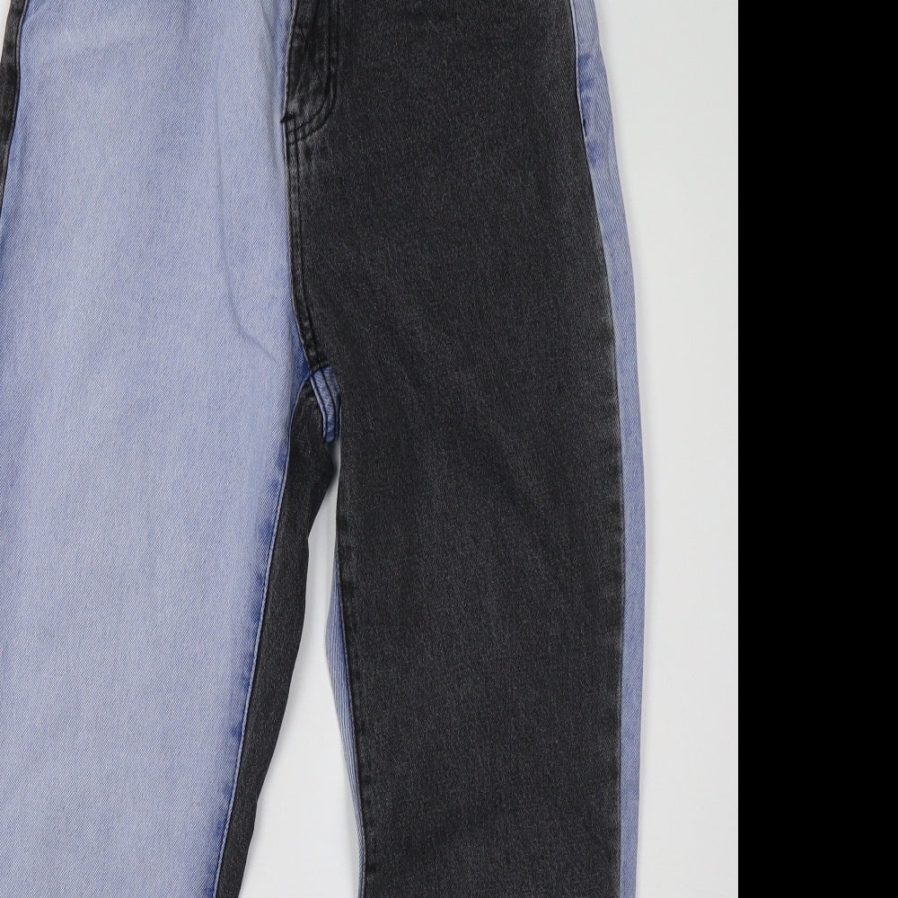 Boohoo Womens Blue  Denim Mom Jeans Size 10 L30 in