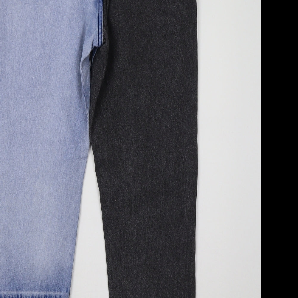 Boohoo Womens Blue  Denim Mom Jeans Size 10 L30 in