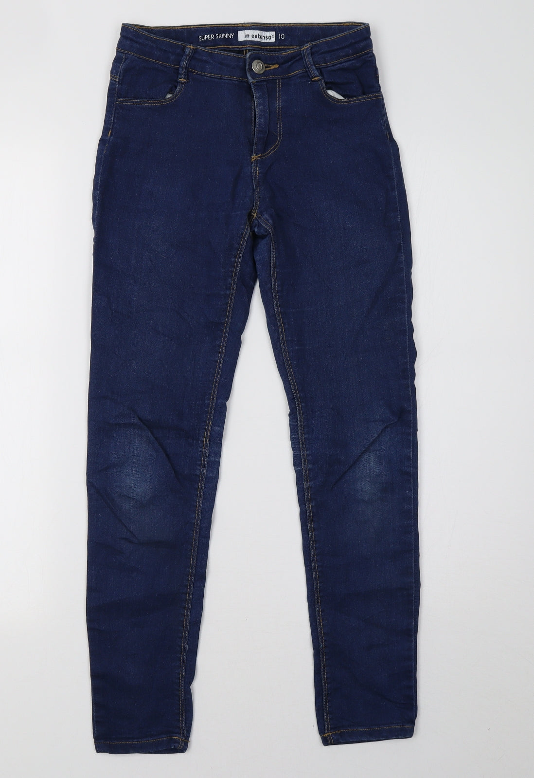 In Extenso Womens Blue  Denim Skinny Jeans Size 10 L27 in