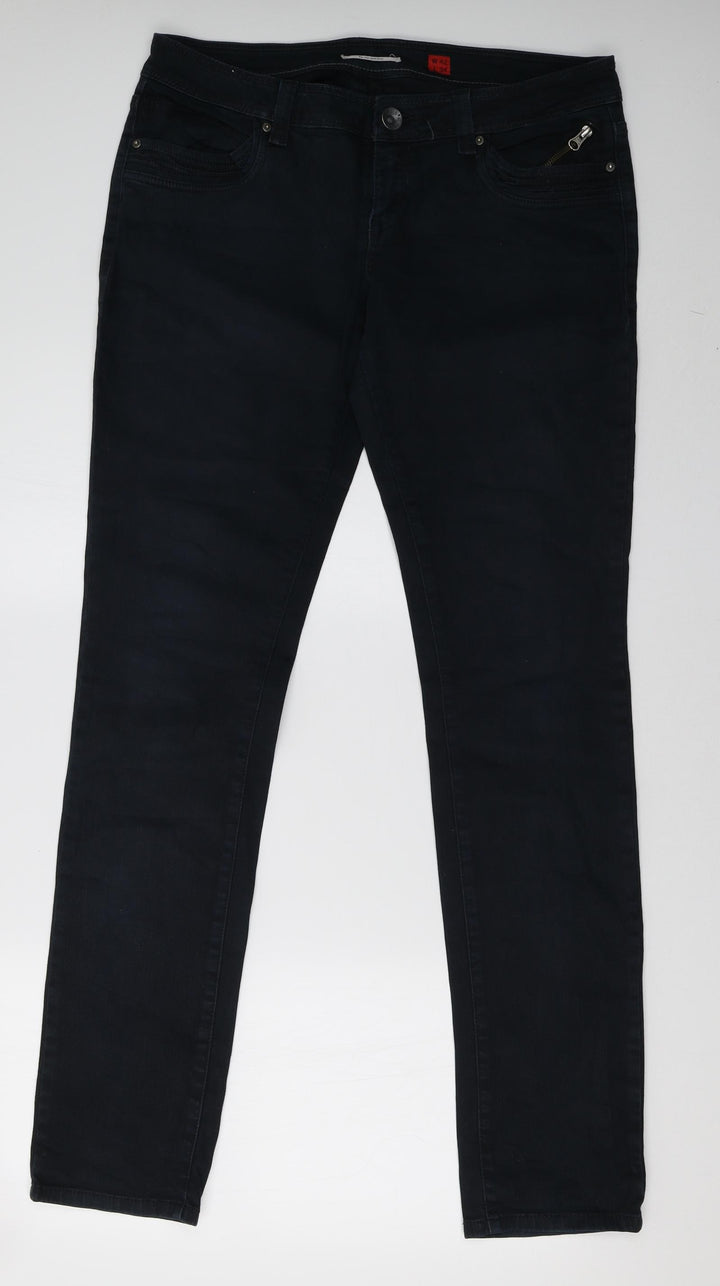 unique denim goods Womens Black  Denim Straight Jeans Size 42 L32 in