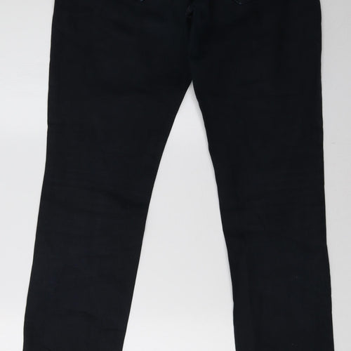 unique denim goods Womens Black  Denim Straight Jeans Size 42 L32 in