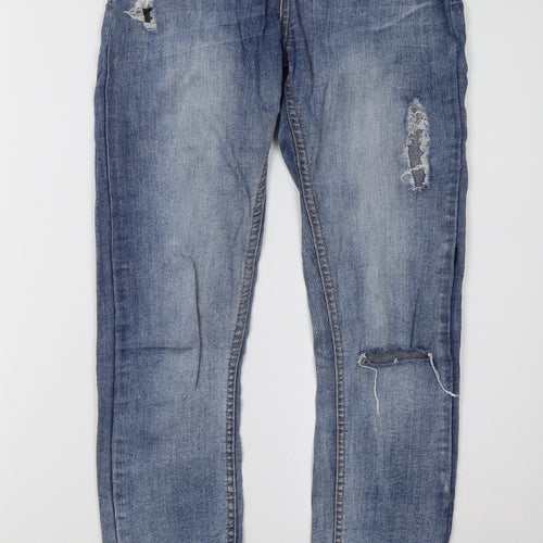 GIRL VIVI Womens Blue  Denim Skinny Jeans Size 8 L27 in