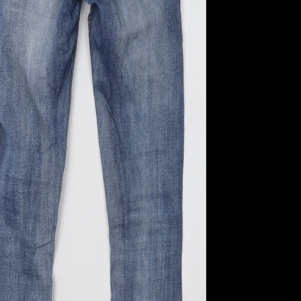 GIRL VIVI Womens Blue  Denim Skinny Jeans Size 8 L27 in
