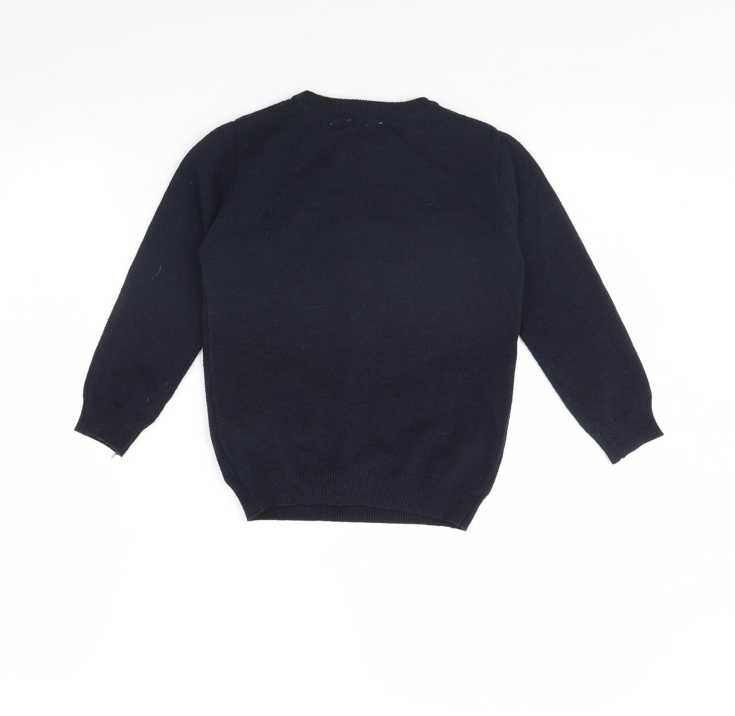 Primark Boys Blue   Pullover Jumper Size 5 Years  - Dinosaur with noise button