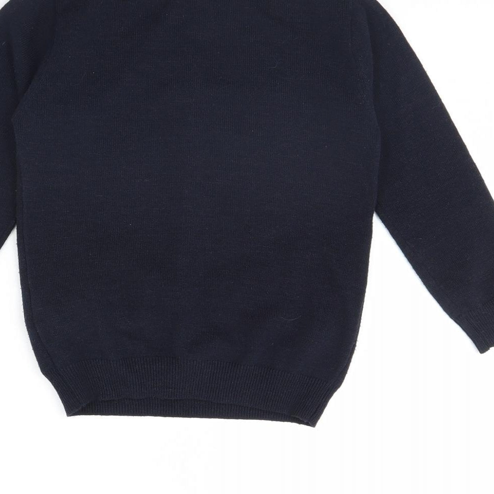 Primark Boys Blue   Pullover Jumper Size 5 Years  - Dinosaur with noise button