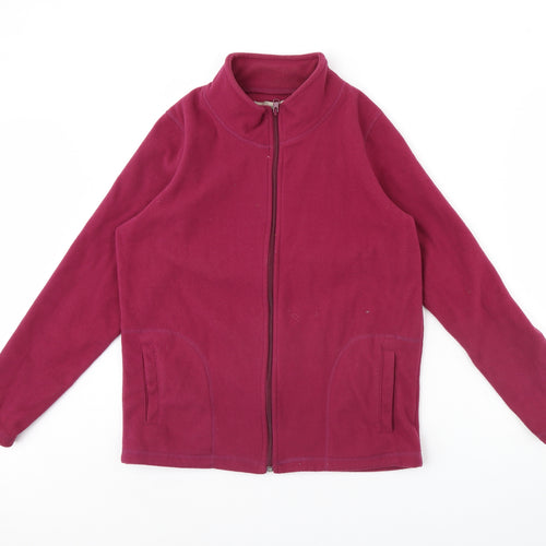 Anthology Womens Pink  Fleece Jacket  Size 12