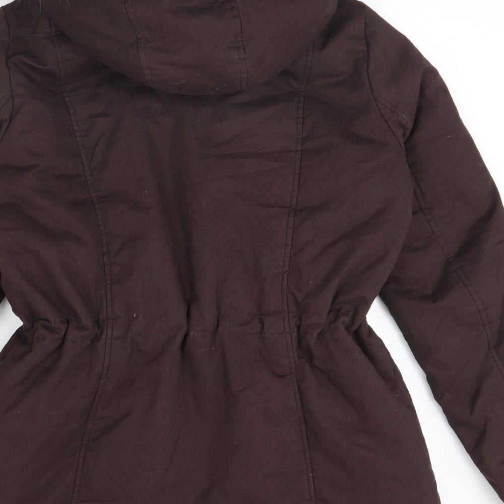 Dorothy Perkins Womens Brown   Rain Coat Coat Size 12