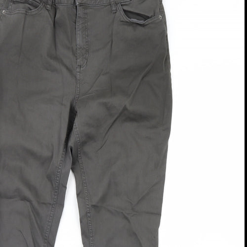 m&s Womens Grey   Trousers  Size 16 L30 in