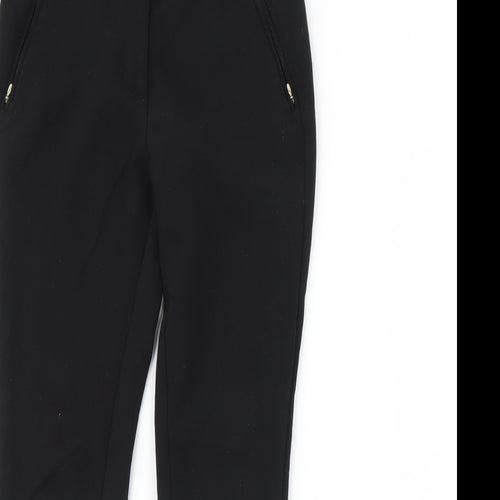 m&s Womens Black   Trousers  Size 8 L28 in