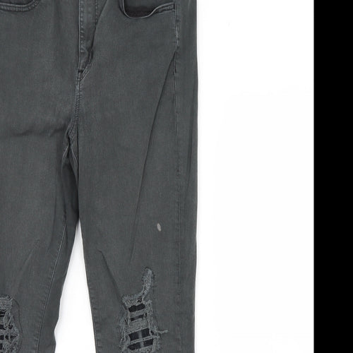 American eagle Womens Green  Denim Skinny Jeans Size 32 L30 in