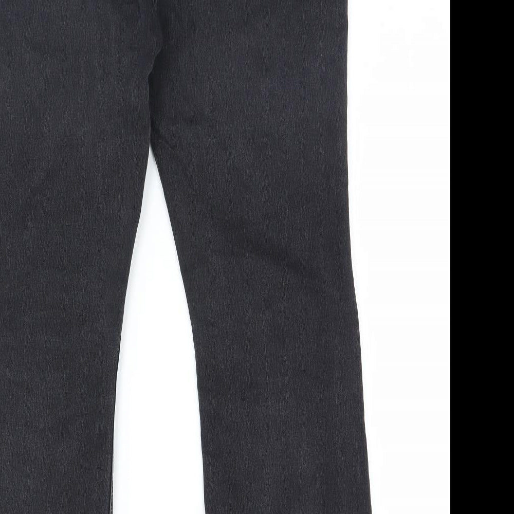 George Womens Black  Denim Bootcut Jeans Size 14 L28 in