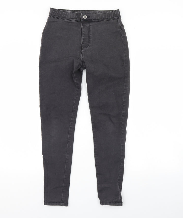 m&s Girls Grey  Denim Skinny Jeans Size 13 Years