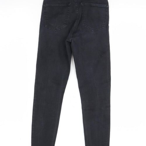 Topshop Womens Black  Denim Skinny Jeans Size 26 L30 in
