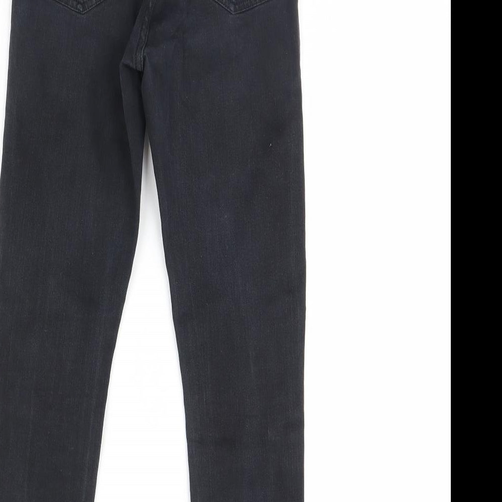 Topshop Womens Black  Denim Skinny Jeans Size 26 L30 in