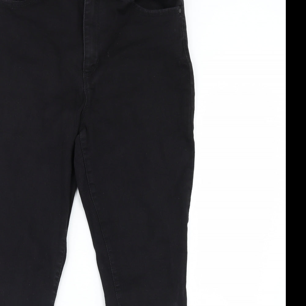 D. Jeans Womens Black  Denim Skinny Jeans Size 14 L30 in