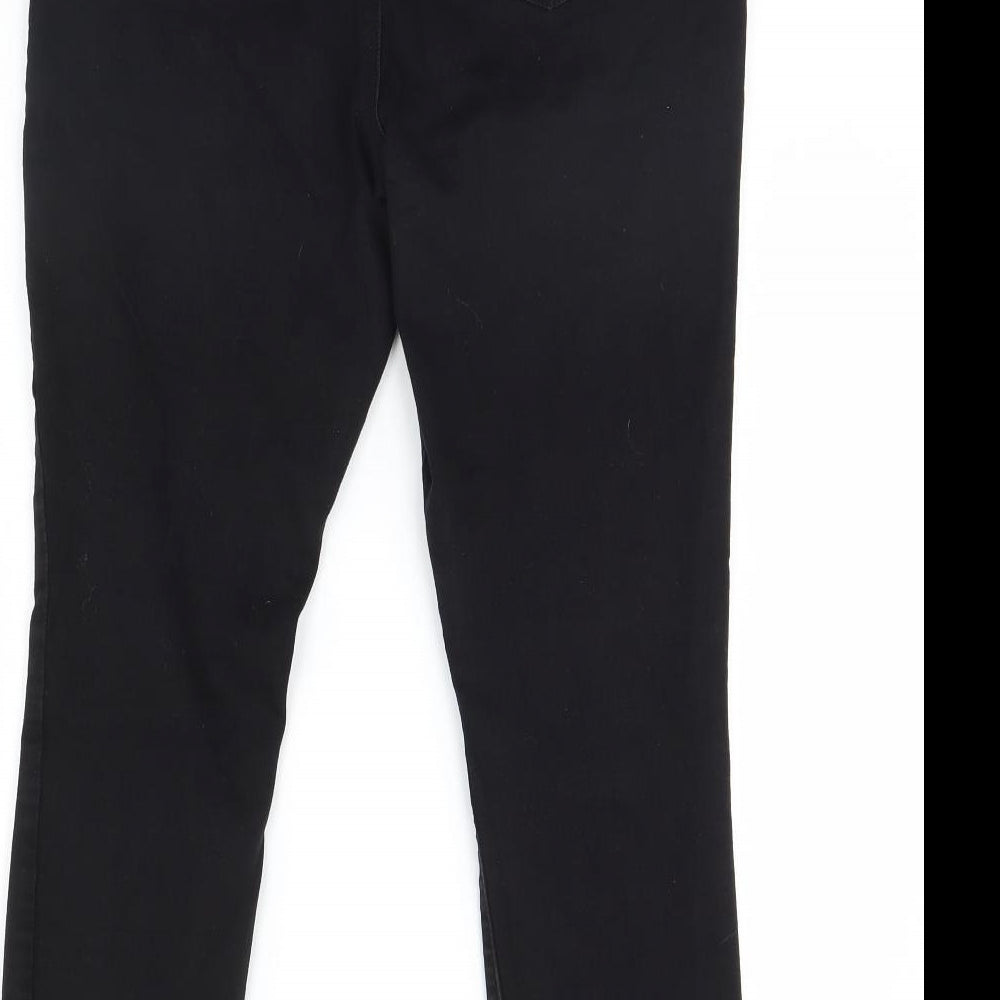 D. Jeans Womens Black  Denim Skinny Jeans Size 14 L30 in