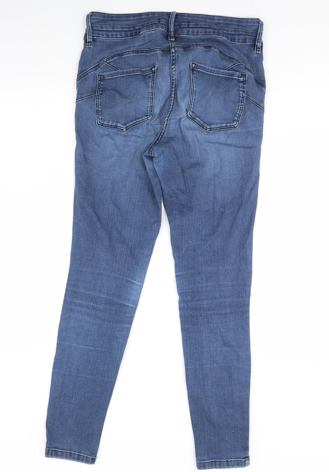 NEXT Womens Blue  Denim Skinny Jeans Size 14 L30 in