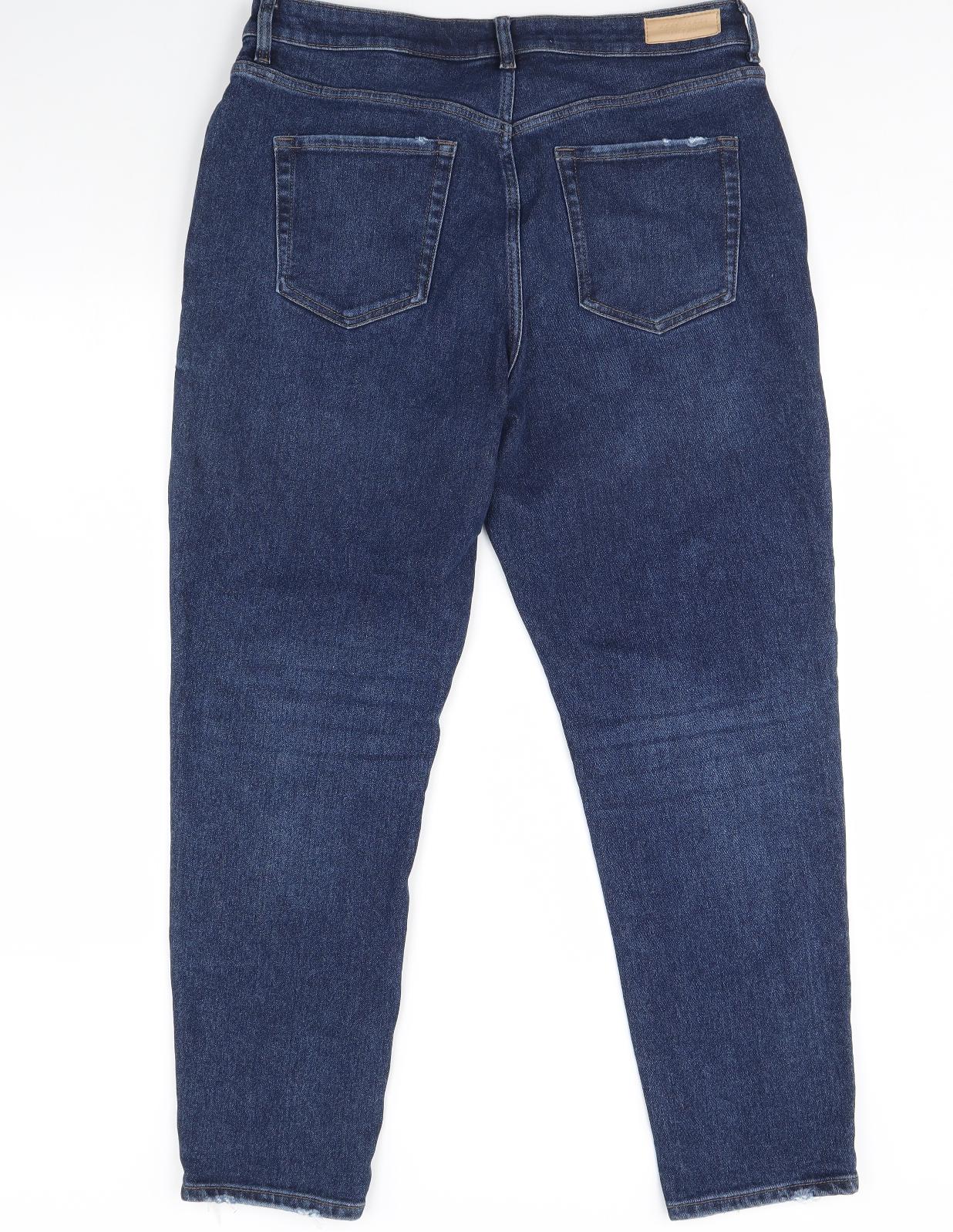 NEXT Womens Blue  Denim Straight Jeans Size 18 L30 in