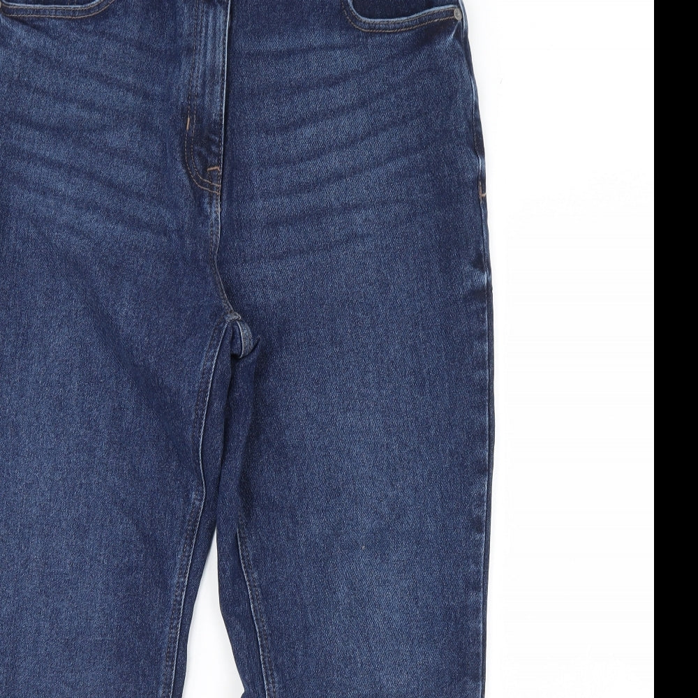 NEXT Womens Blue  Denim Straight Jeans Size 18 L30 in