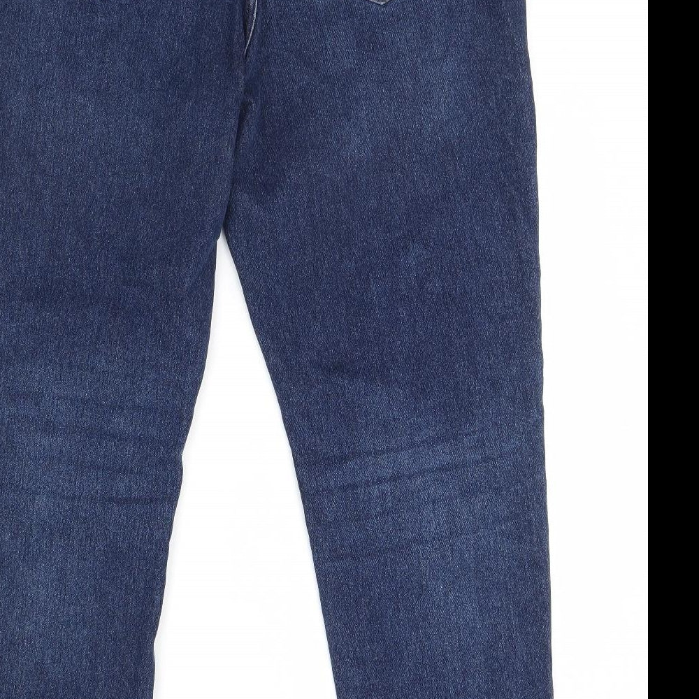 NEXT Womens Blue  Denim Straight Jeans Size 18 L30 in