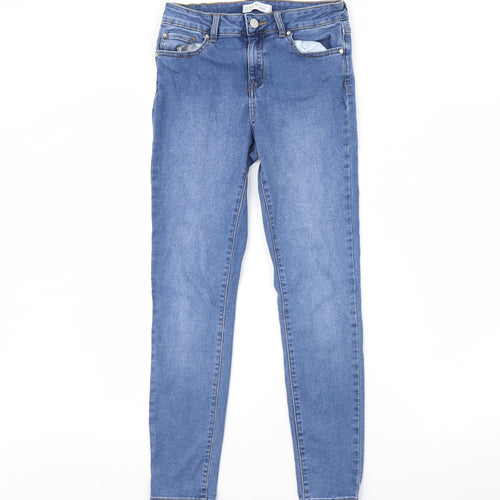Denim & Co. Womens Blue  Denim Skinny Jeans Size 12 L28 in