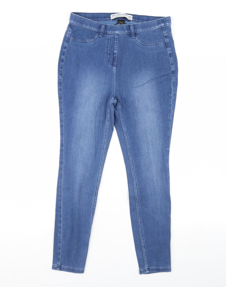 NEXT Womens Blue Denim Skinny Jeans Size 10 L28 in