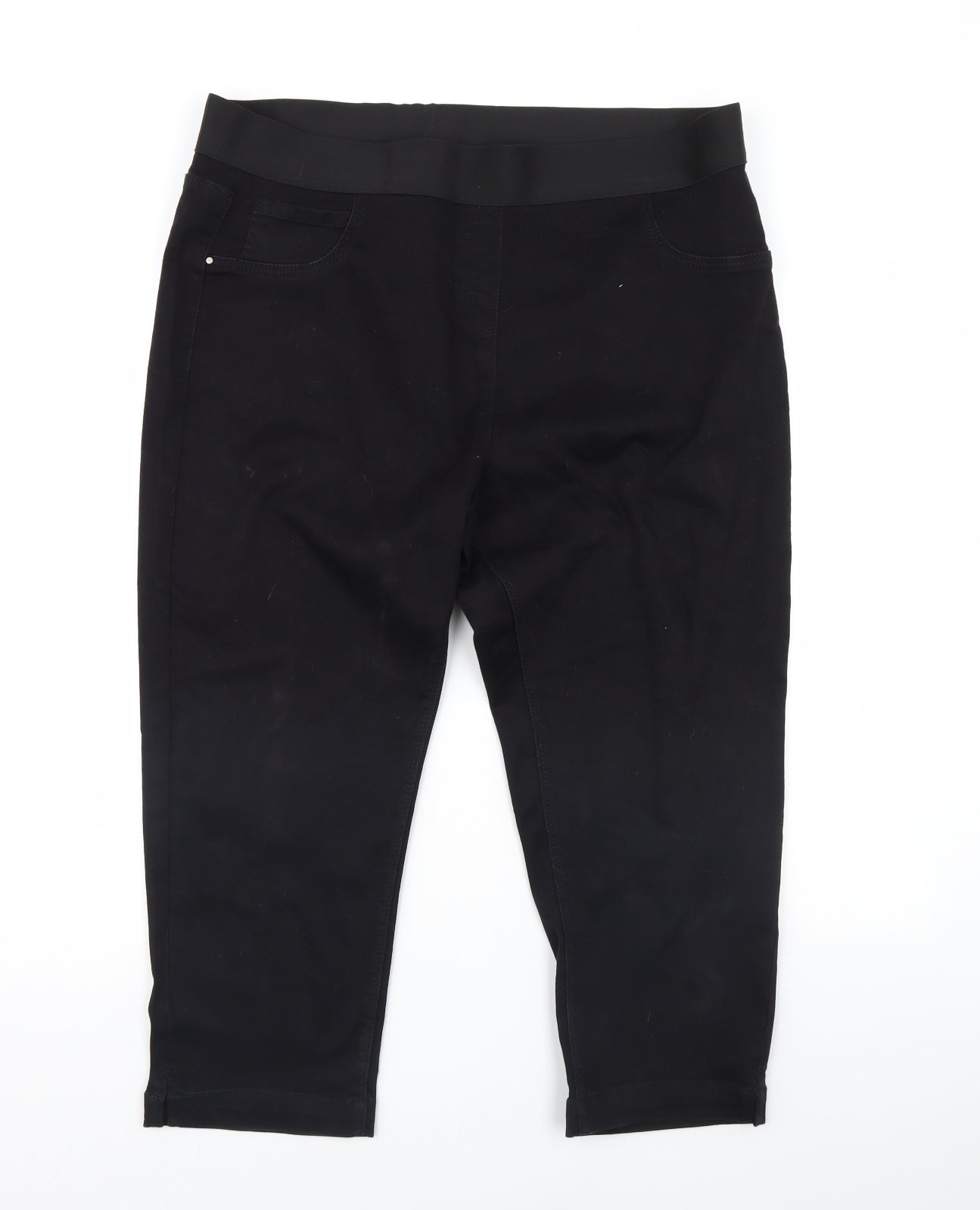George Womens Black  Denim Cropped Jeans Size 20 L23 in