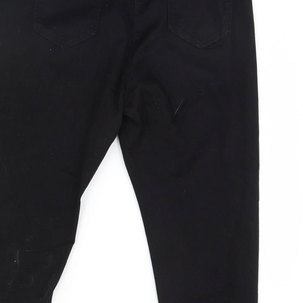 George Womens Black  Denim Cropped Jeans Size 20 L23 in