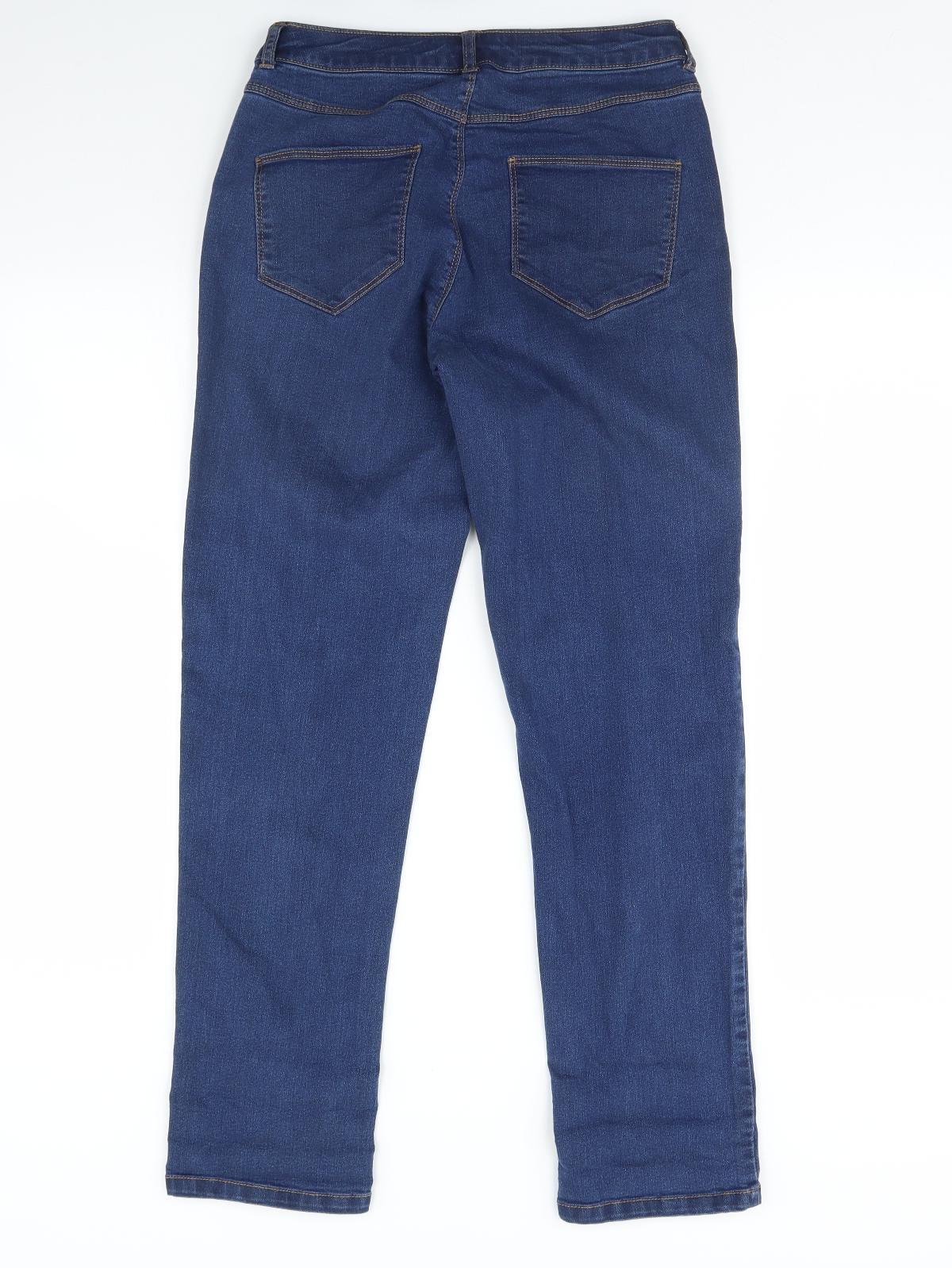 Dorothy Perkins Womens Blue  Denim Skinny Jeans Size 10 L30 in