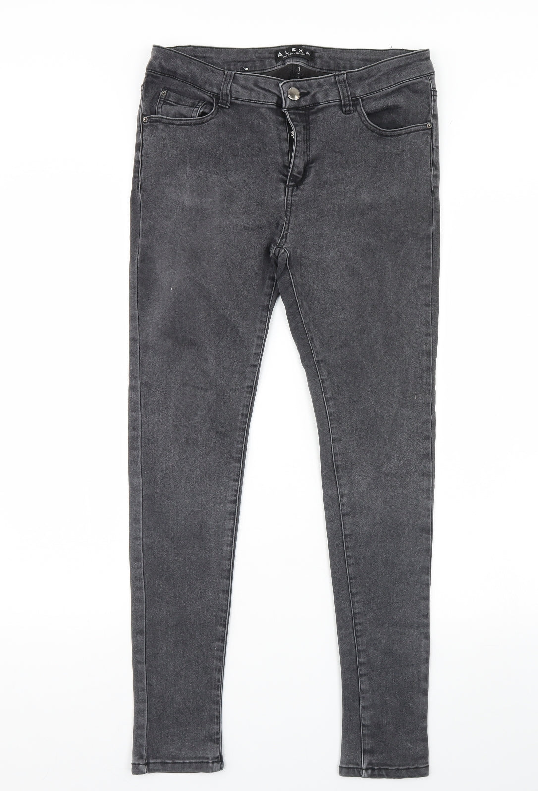 Peacocks Womens Black  Denim Skinny Jeans Size 10 L30 in