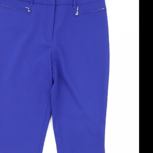 Papaya Womens Blue   Trousers  Size 12 L26 in