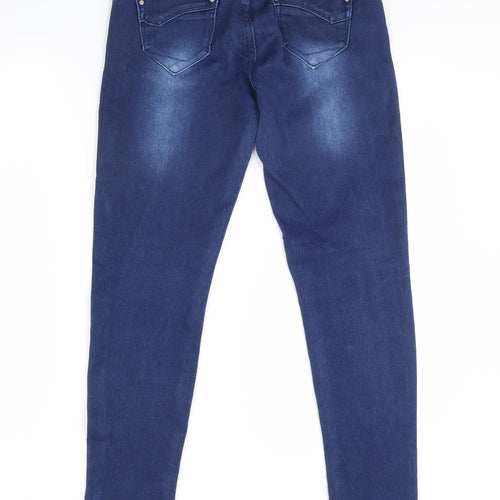 Quiz Womens Blue  Denim Skinny Jeans Size 10 L31 in