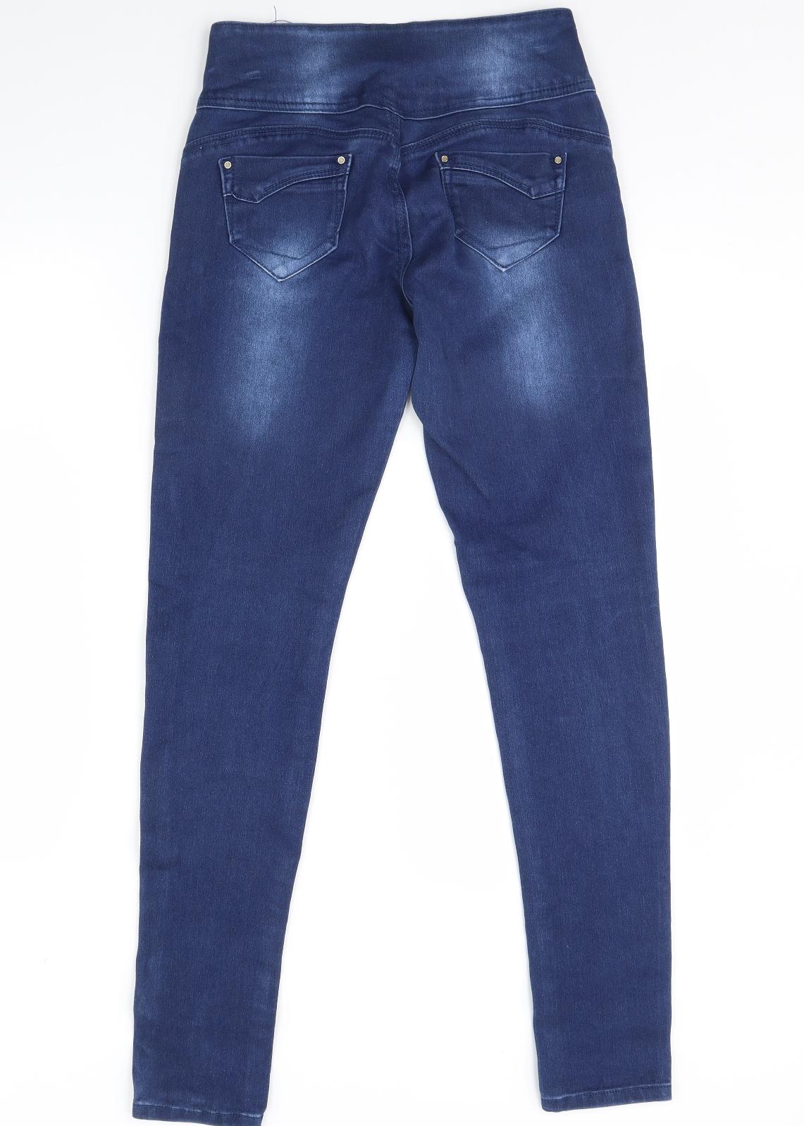 Quiz Womens Blue  Denim Skinny Jeans Size 10 L31 in