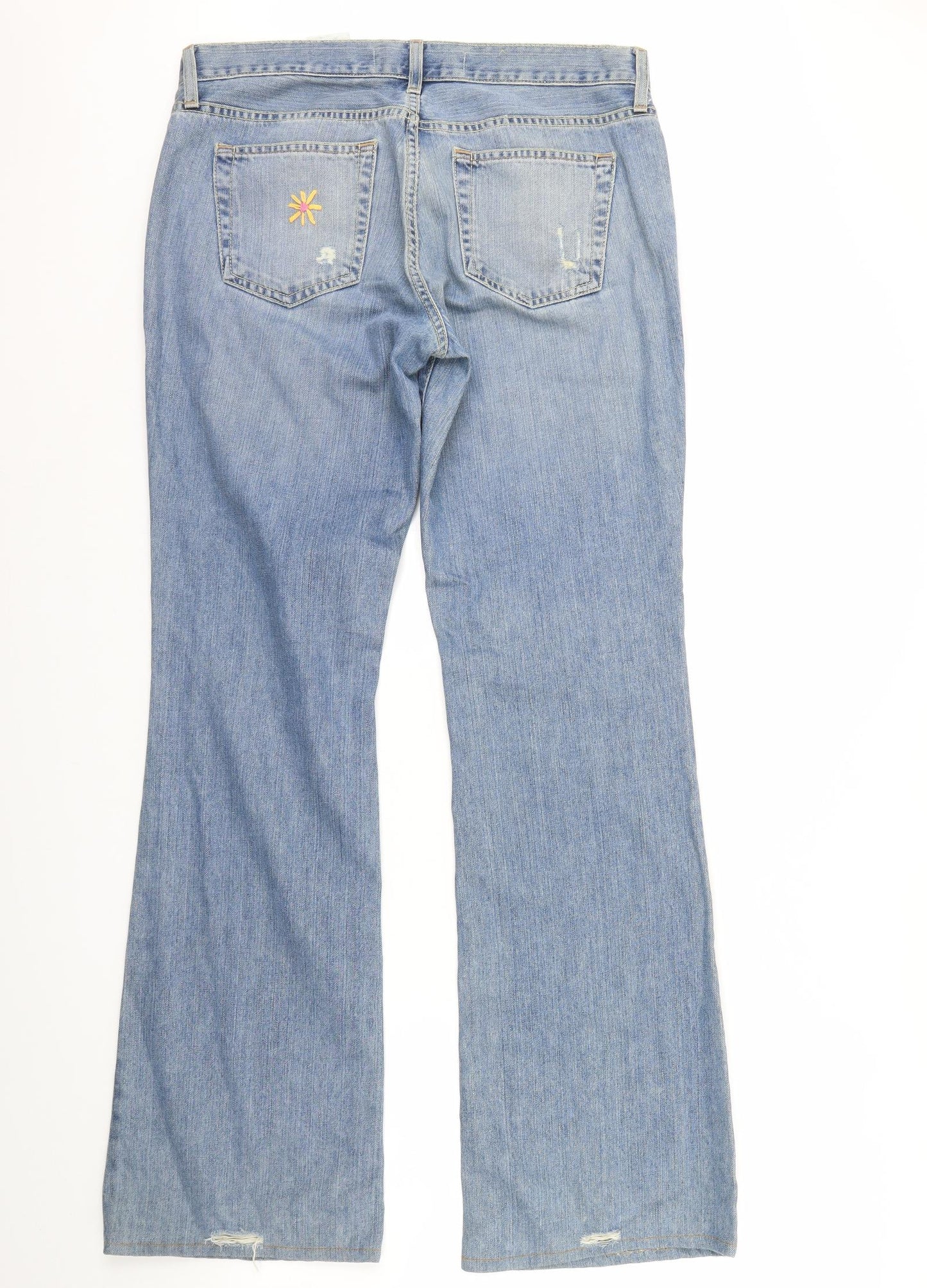 Gap Womens Blue  Denim Straight Jeans Size 10 L32 in