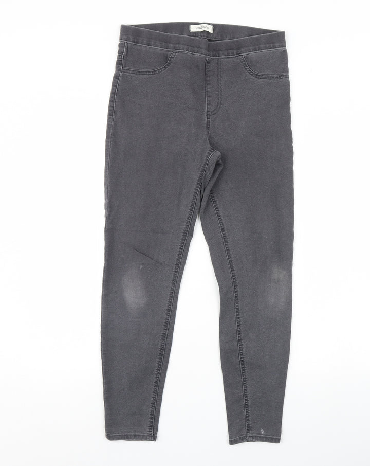 m&s Womens Grey  Denim Jegging Jeans Size 10 L28 in