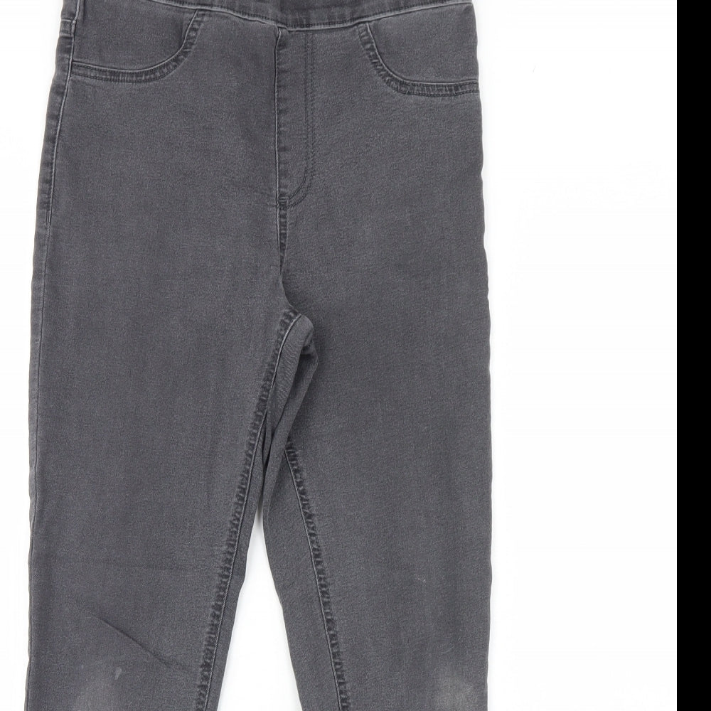 m&s Womens Grey  Denim Jegging Jeans Size 10 L28 in