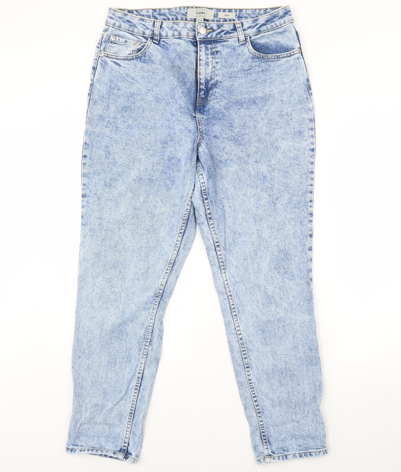 New Look Womens Blue  Denim Straight Jeans Size 14 L30 in