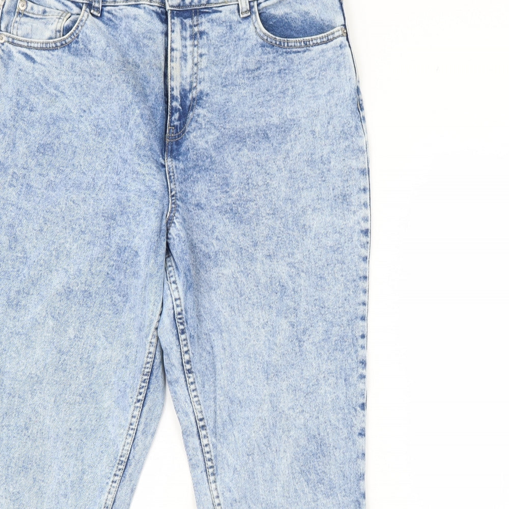 New Look Womens Blue  Denim Straight Jeans Size 14 L30 in